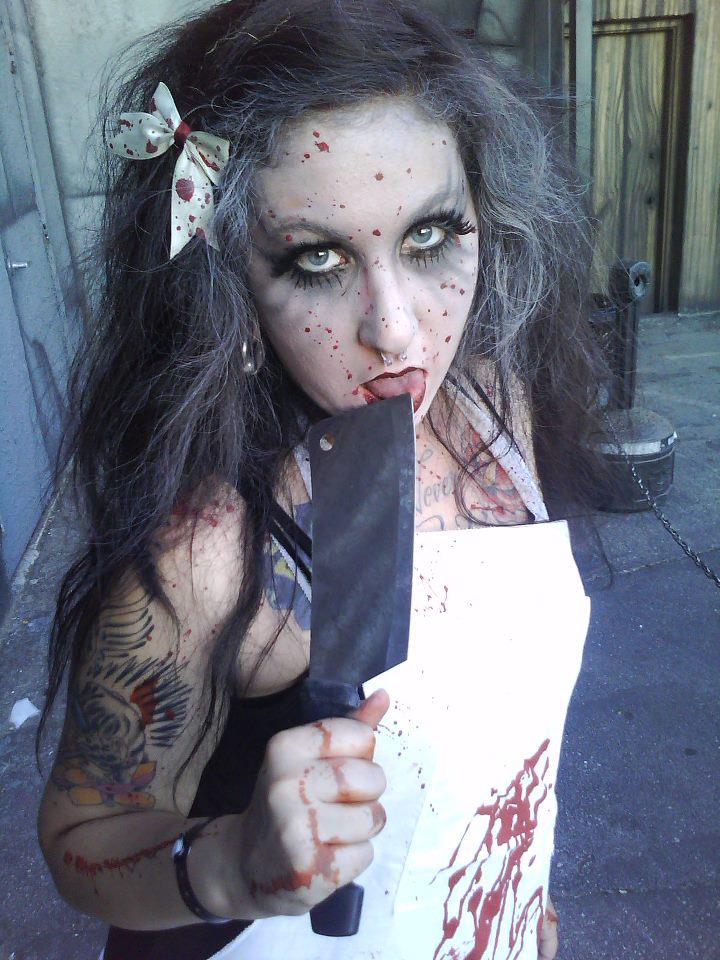 Female model photo shoot of Vayne Murder in Nightmare on 13th Slc, Ut