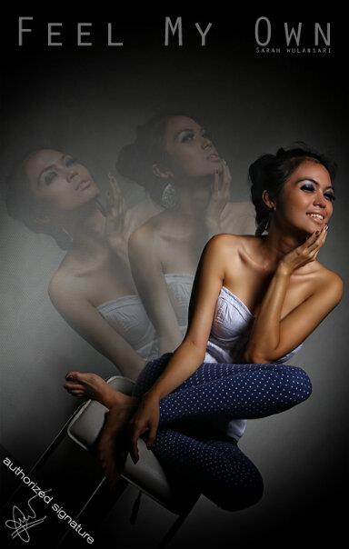 Female model photo shoot of sarah wulan sari