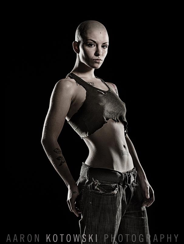 Female model photo shoot of Sara Hope by Aaron Kotowski