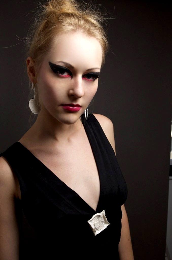 Female model photo shoot of Greta Bernotaite by Amir_N16 in London, makeup by Kamile Serstkova