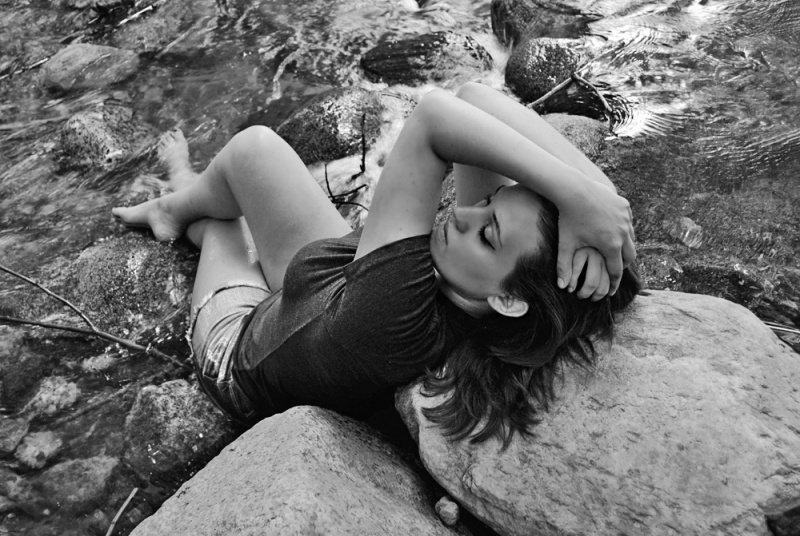 Female model photo shoot of J Keys by CharleneCasillas in Eaton Canyon, Pasadena