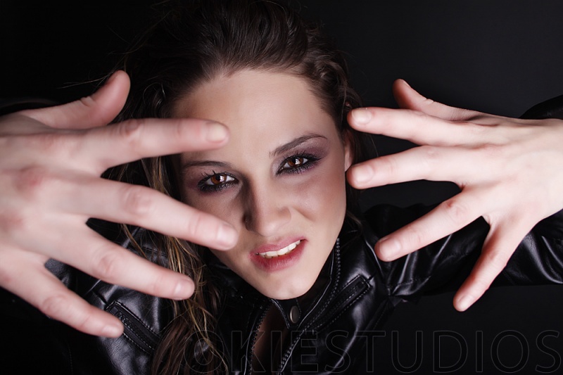 Female model photo shoot of Makeup Artist Toni Love in okie studios