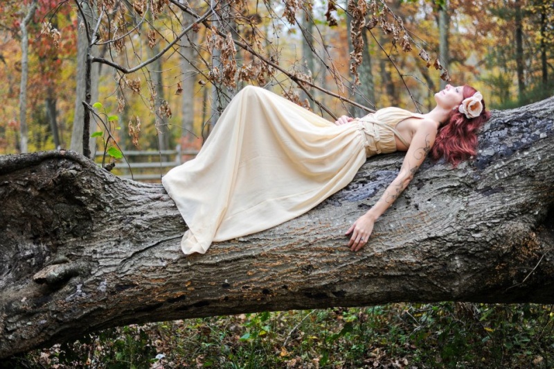 Female model photo shoot of Moon Foxx by RaLa Photography in Allaire state park ,nj