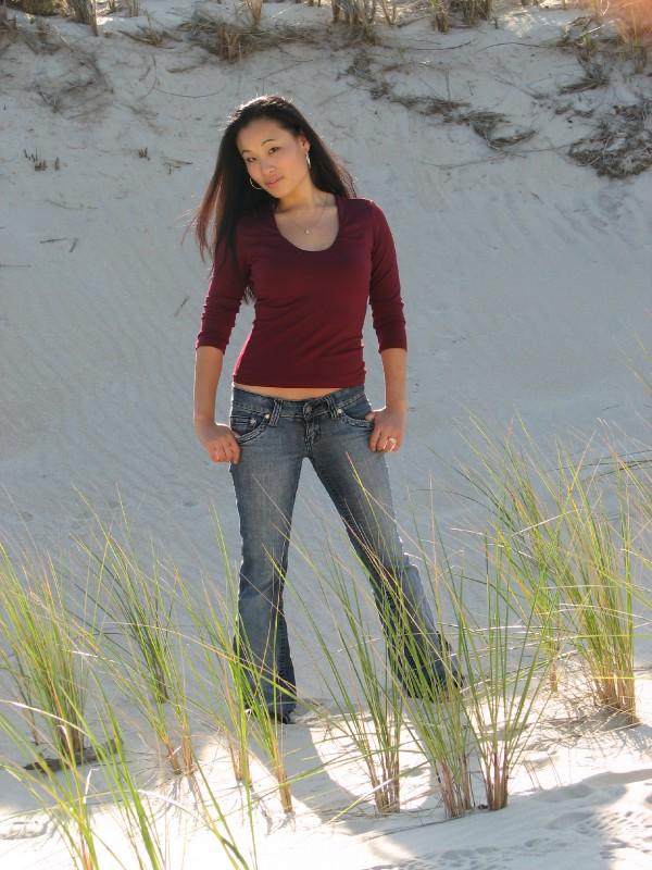 Female model photo shoot of Lil Molly Pocket in CRANES BEACH, IPSWICH MA