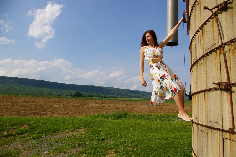 Female model photo shoot of Ivana Schaeffer in A farm in Kempton