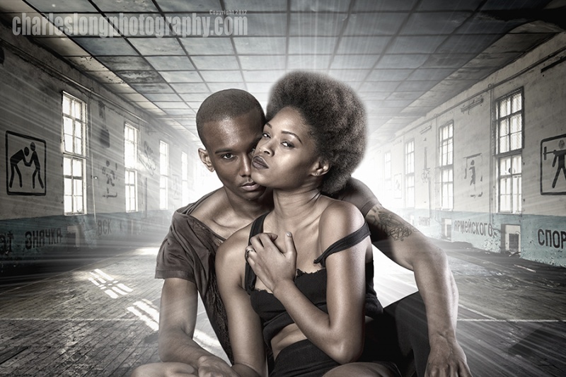 Male and Female model photo shoot of Charles Long and Soliel Paden in Richmond, Va