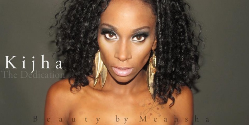 Female model photo shoot of Makeup by Meahsha