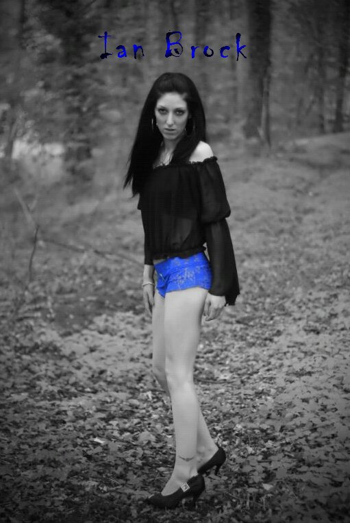 Female model photo shoot of Charlotte Chamberlain in woods