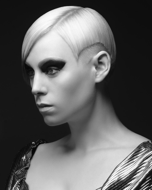 Female model photo shoot of HayleyAdams in Sean Hanna, Bristol, hair styled by Hayley Scott