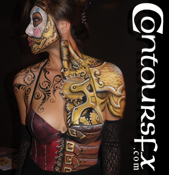 0 model photo shoot of Seattle Body Painting in Seattle,WA at Planet Hollywood