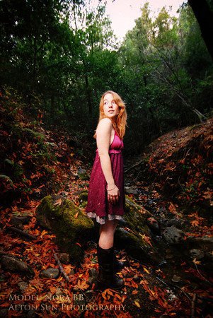 Female model photo shoot of Magnolia Wilde in Hidden Villa, Los Altos Hills