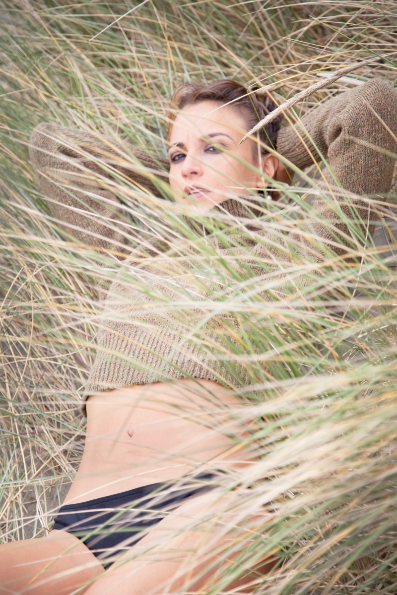 Female model photo shoot of Karina LaMarr in SF Ocean Beach