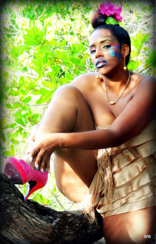 Female model photo shoot of muskad in martinique