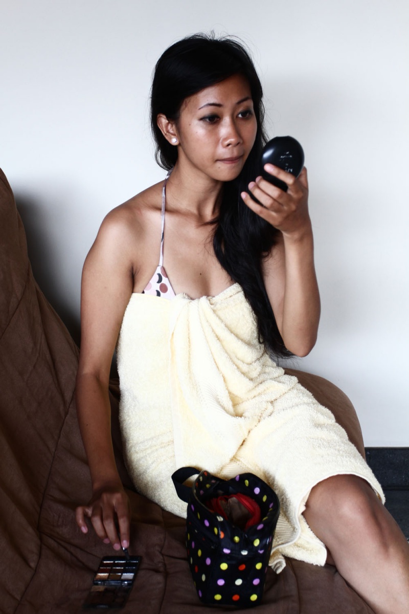 Female model photo shoot of irina ira kinayara in Bali