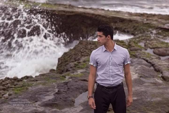 Male model photo shoot of Gustavio Franco in Sun Set Cliff