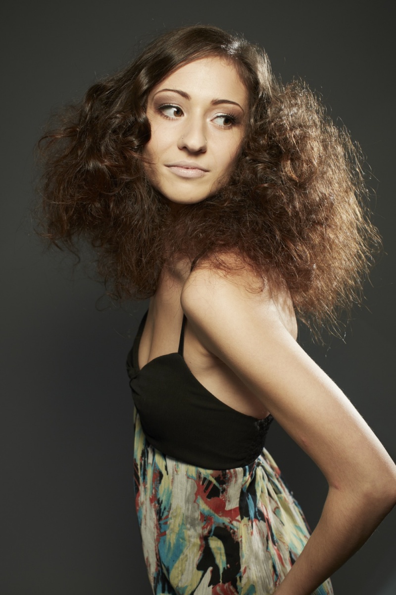 Female model photo shoot of Hair By Cynthia Werbik in Blanche MacDonald