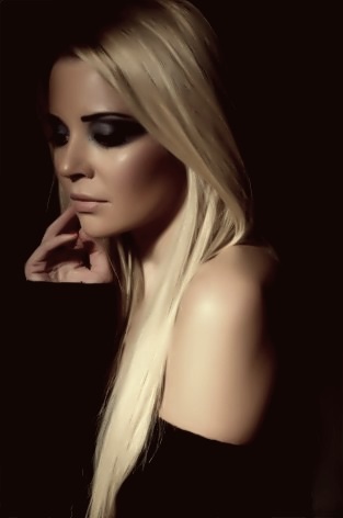 Female model photo shoot of Gemma James MUA
