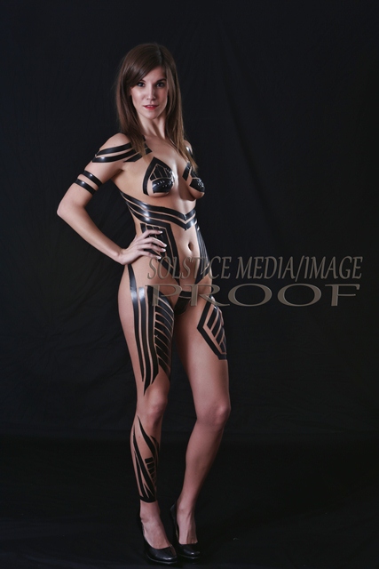 Female model photo shoot of Candace Joy815 by Solstice Photograph in Alvin, TX, body painted by Paint by Barry