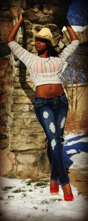 Female model photo shoot of Andretta in shadyside park anderson indiana