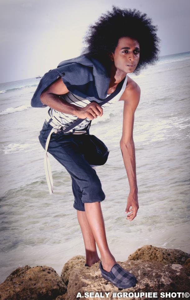 Male model photo shoot of UriahWSmith in Hastings Beach, Barbados
