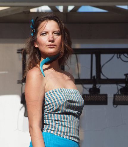 Female model photo shoot of Darla Contois in Dundas Square