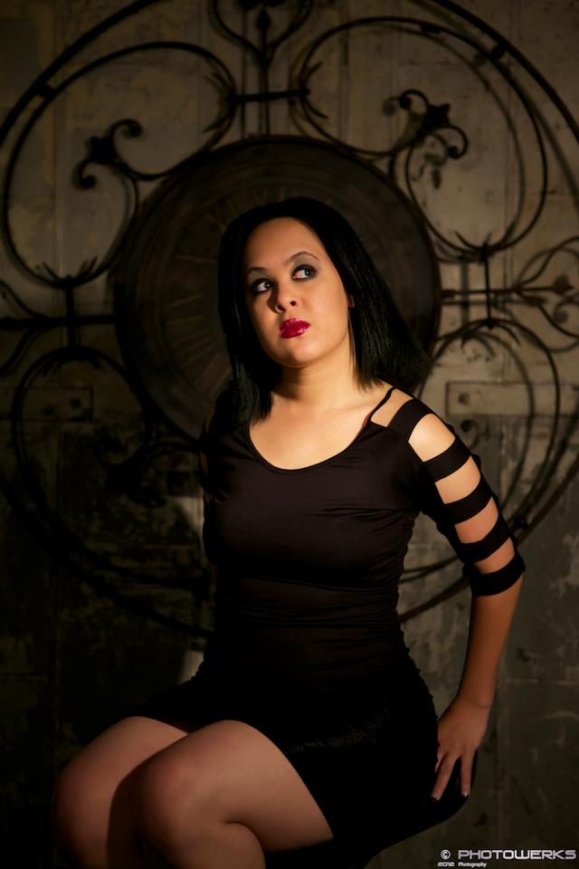 Female model photo shoot of Christina Death by Photowerks in Studio 3E