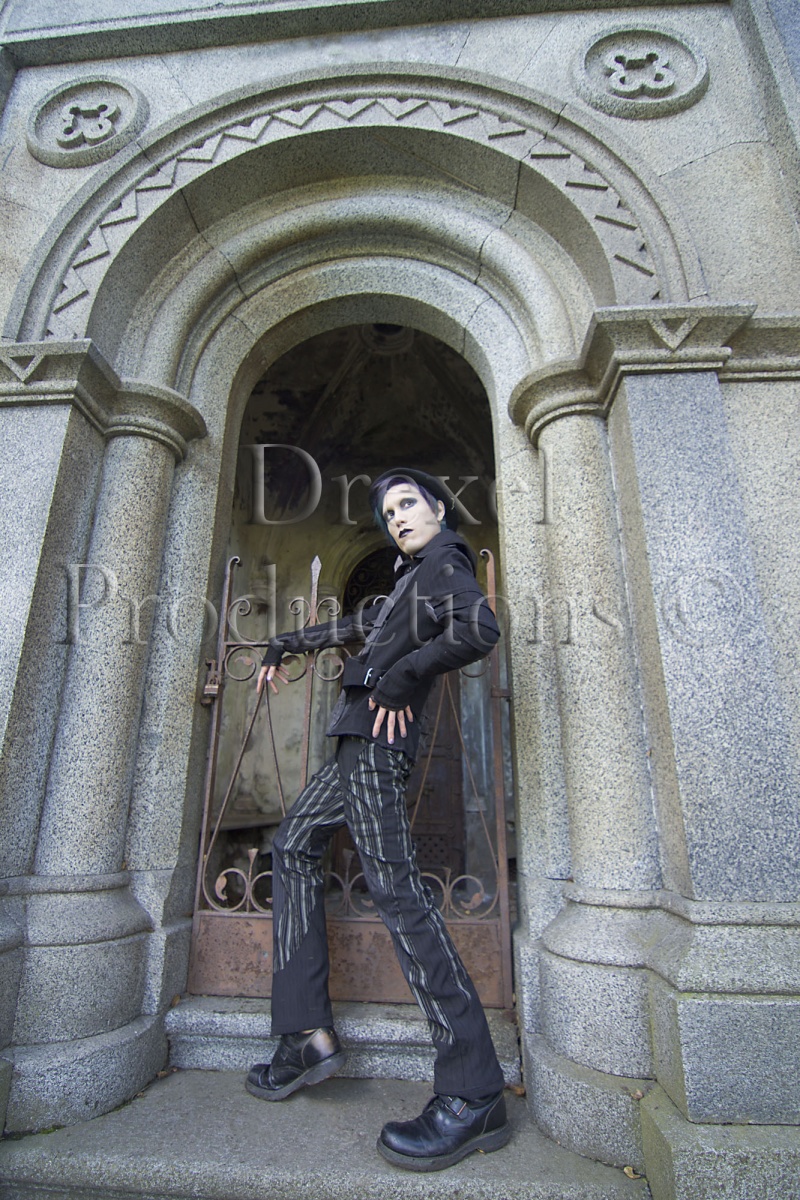 Male model photo shoot of Lucid Luminos by Drexel Productions in Oakland, CA, clothing designed by Wysterium Wear