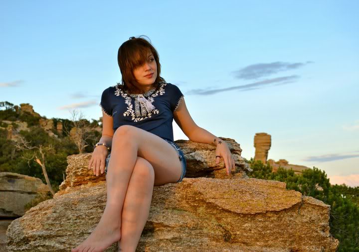 Female model photo shoot of MissElyse in Mt. Lemmon, AZ