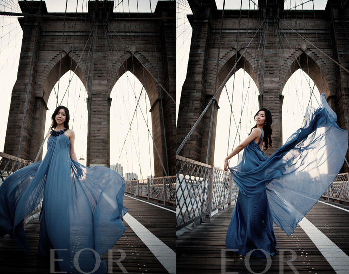 Male model photo shoot of Eor in Brooklyn Bridge