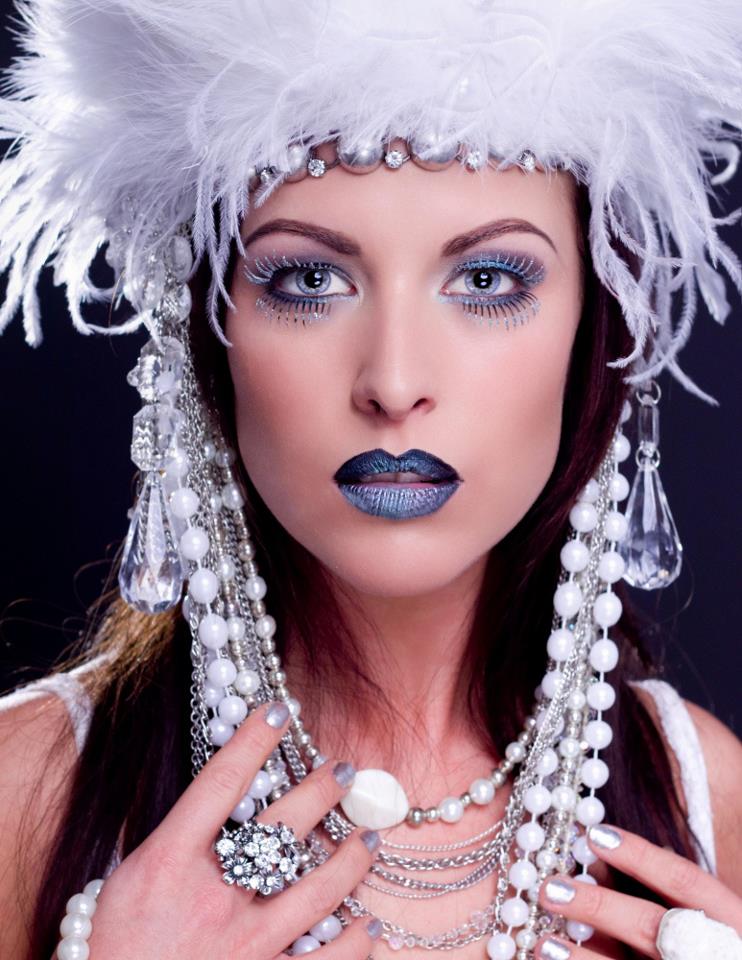 Female model photo shoot of Kat Couture by Laura Dark Photography, makeup by Mascaraid, art by Serket Jewelry