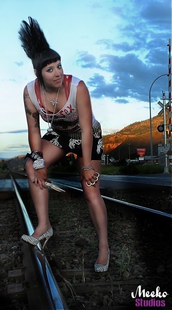 Female model photo shoot of Cara Chaos in Kamloops, B.C.