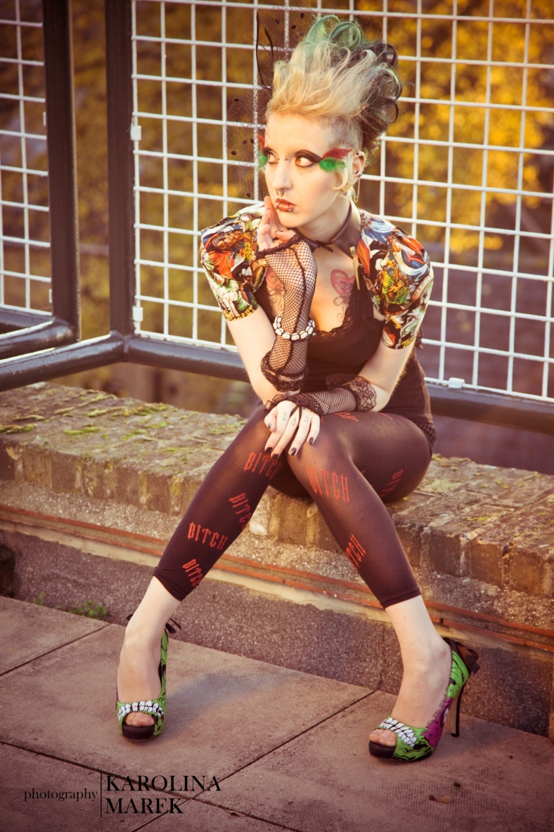 Female model photo shoot of Heretic_dream by Karolina Paraschidis in London,city