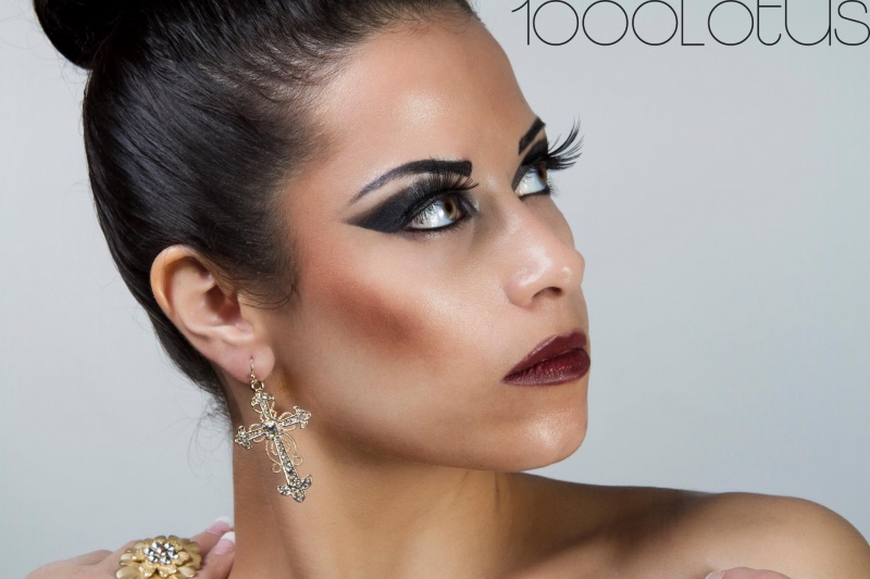 Female model photo shoot of J Minx in MUA-Lesli Patrock Hair-Jon Carlos De La Cruz