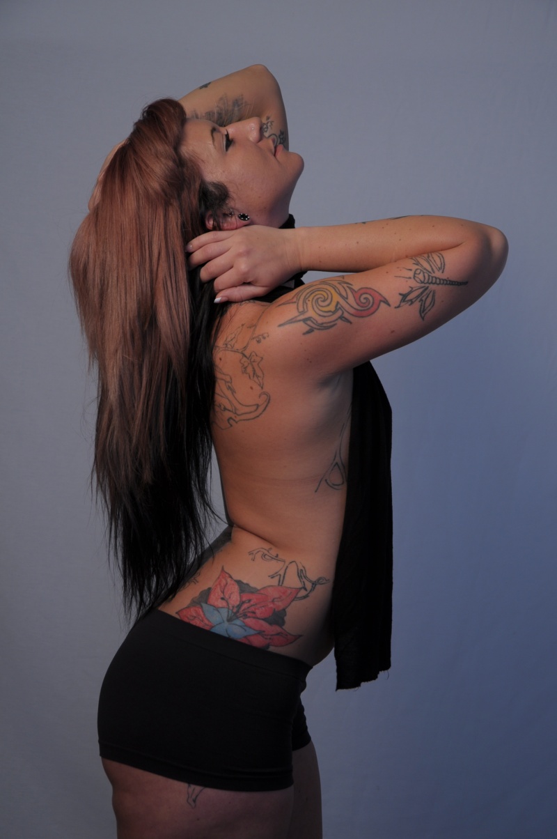 Female model photo shoot of inkd29