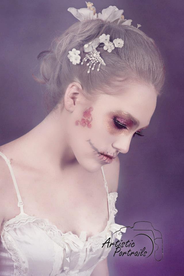 Female model photo shoot of B Demented Makeup