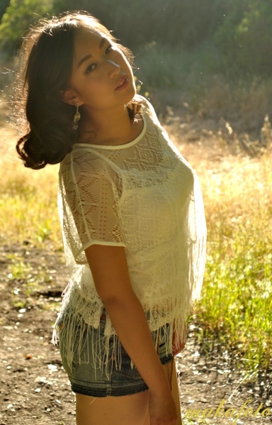 Female model photo shoot of sparklingheaven by makafoto in Berkeley, CA, hair styled by Kelley Lan