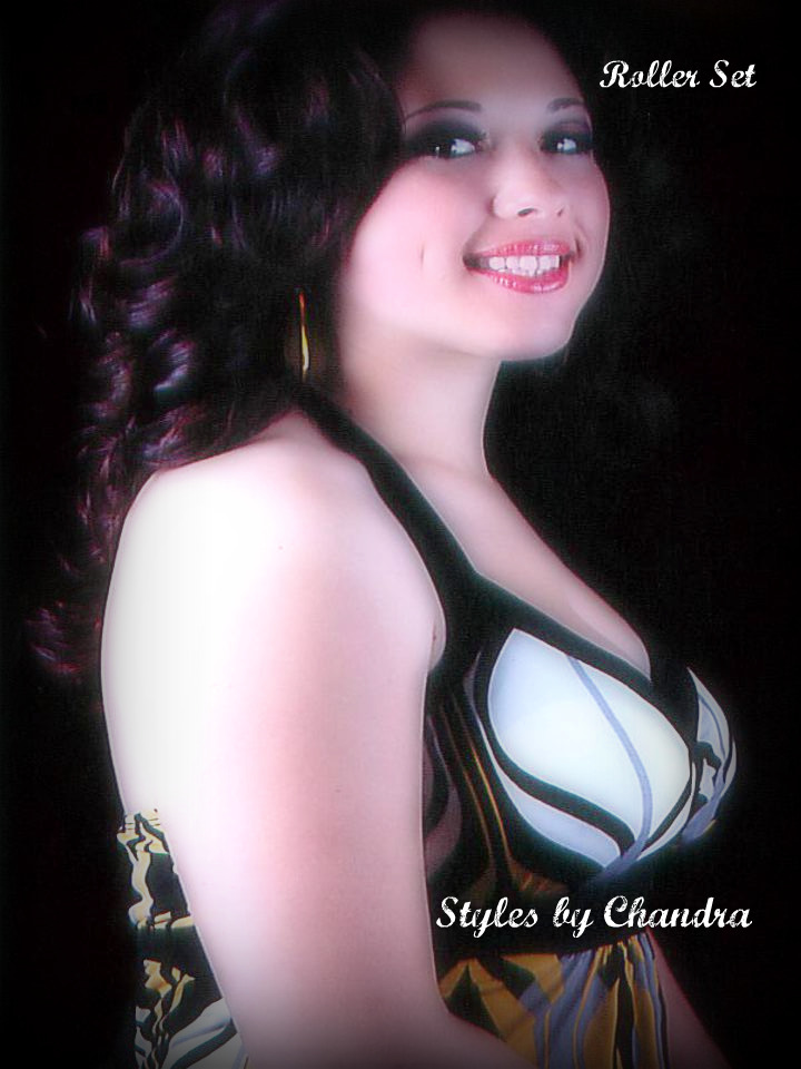 Female model photo shoot of Chandra Hairquarters