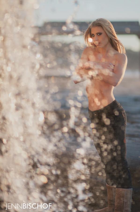 Female model photo shoot of missJMAR and Christina Profancik by Jenn Bischof in La Jolla Shores