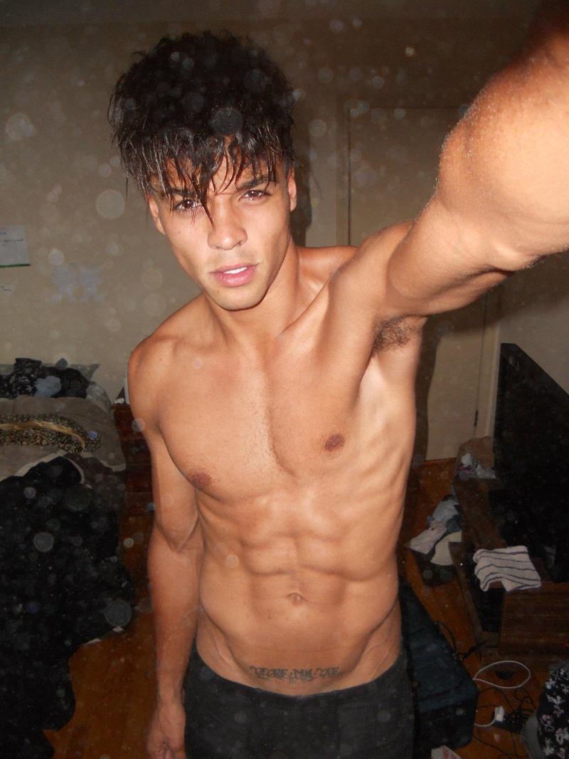Male model photo shoot of Nikko Wambach in My messy room