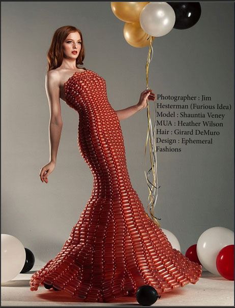 Female model photo shoot of Custom Balloon Dresses and Shaun Tia by Furious Ideas