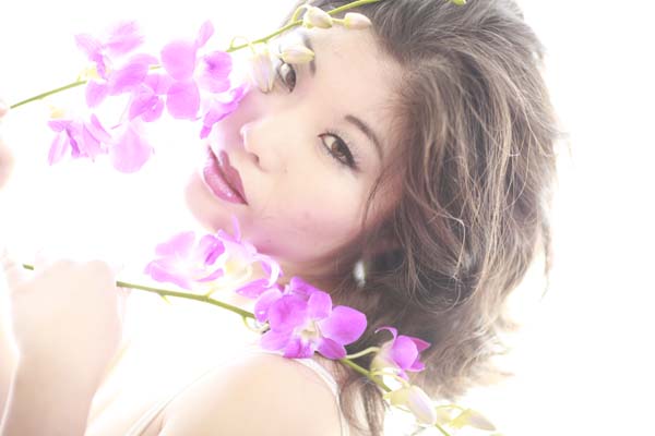 Female model photo shoot of iris3786 by SF Asians, makeup by Lauren Warner
