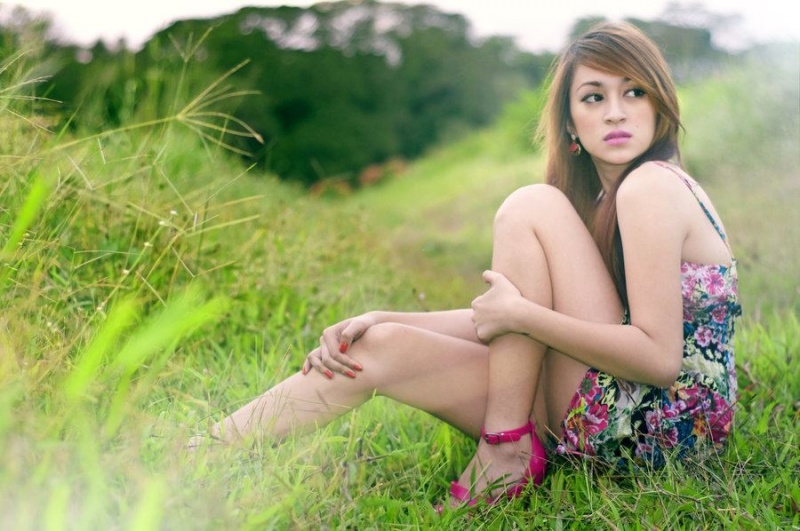 Female model photo shoot of Jho Ann Sotelo in eco park