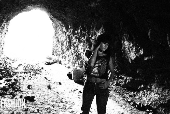 Female model photo shoot of Colby CK in Bronson Caves Hollywood Hills