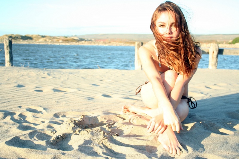 Female model photo shoot of Keegan Elizabeth in Surf Beach, CA