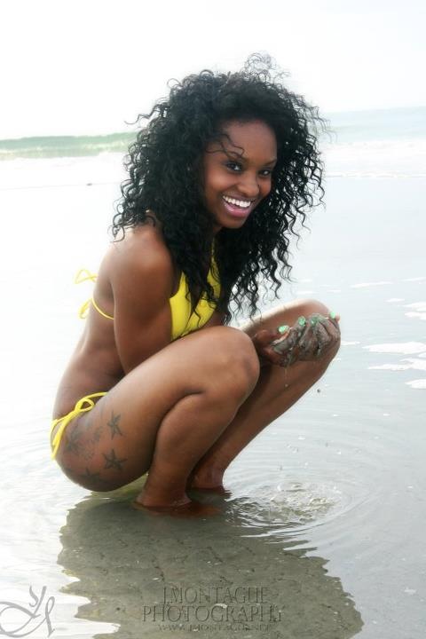 Female model photo shoot of Basia Pone in Beach