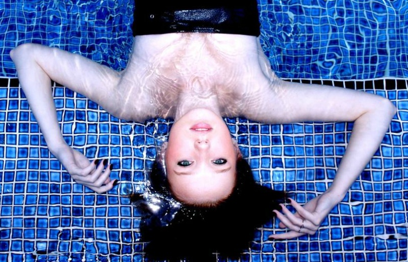 Female model photo shoot of ChantelleWilkinson in Indoors Pool