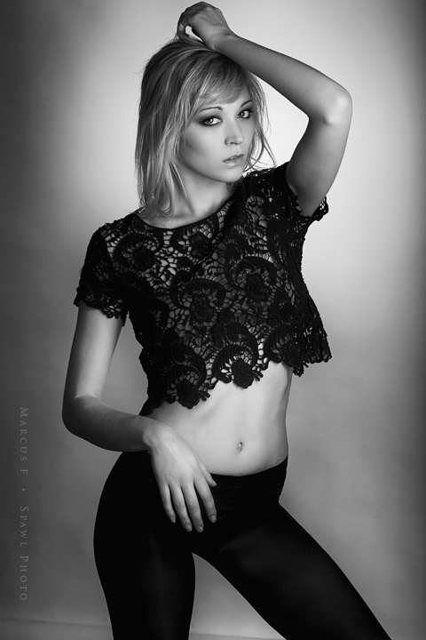 Female model photo shoot of KimScott by Spawl Photo