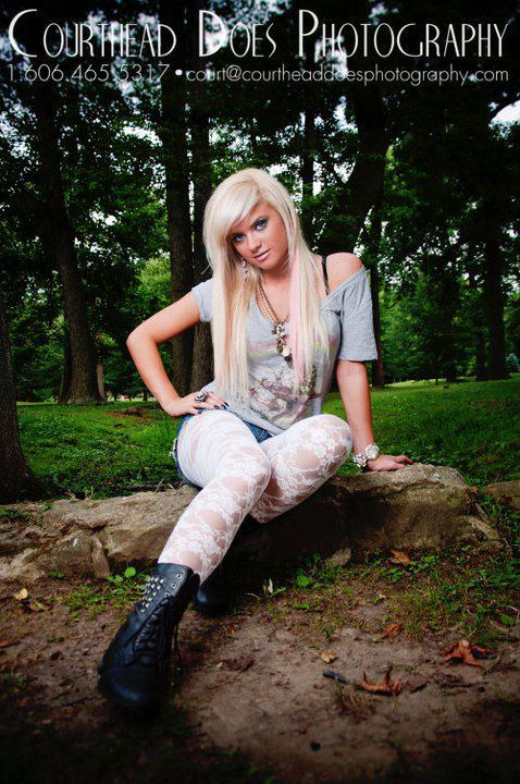Female model photo shoot of Melody Hammonds in central park, ashland ky