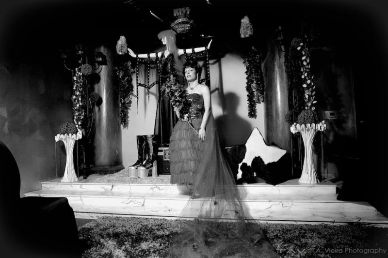 Female model photo shoot of Geneva Preciado by Ted Vieira in Kiss Wedding Chapel
