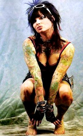 Female model photo shoot of Julia Stixx in Tattoos For Women